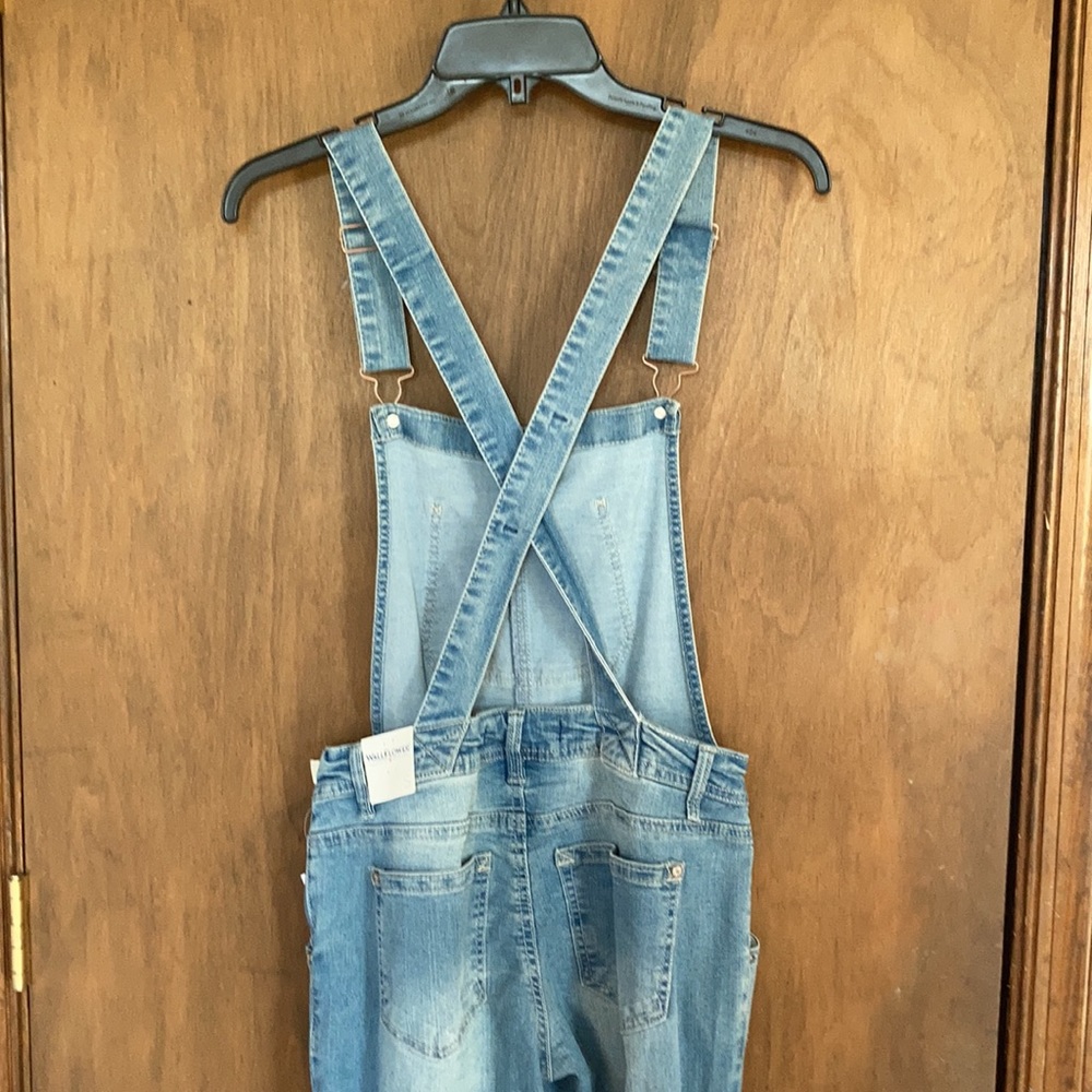 Wallflower overall the Tomboy ankle distressed jean overall with instastretch - Picture 12 of 17